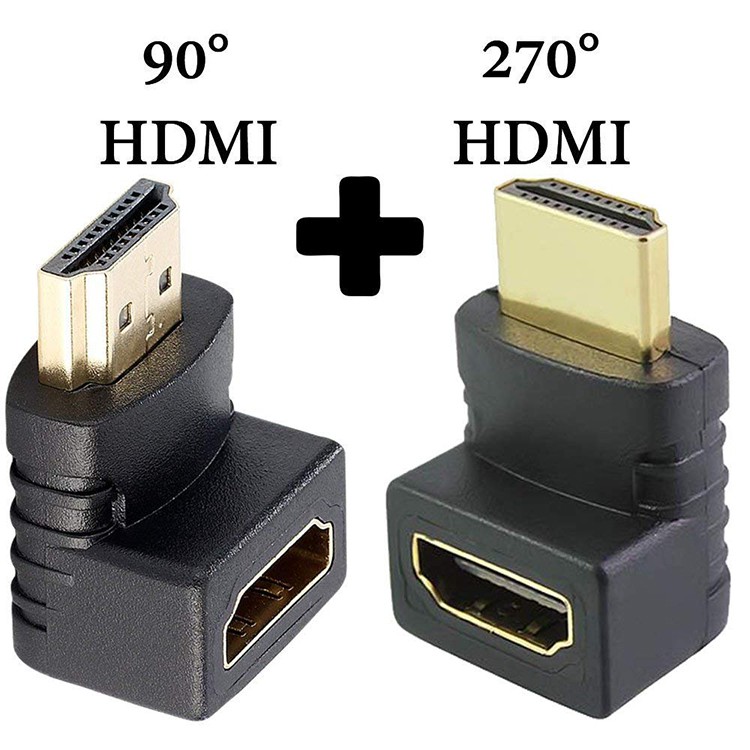 90度 270度L型 HDMI公對母轉接頭 鍍金1.4版 投影機 電視 電腦 高清轉接 MINI轉接插 延長設備壽命