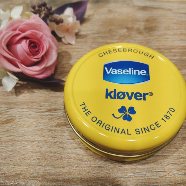 【現貨 全新商品】北歐 三葉草 黃色鐵盒 凡士林 Klover Vaseline歐洲 必買商品 保養品 護手霜 護唇膏