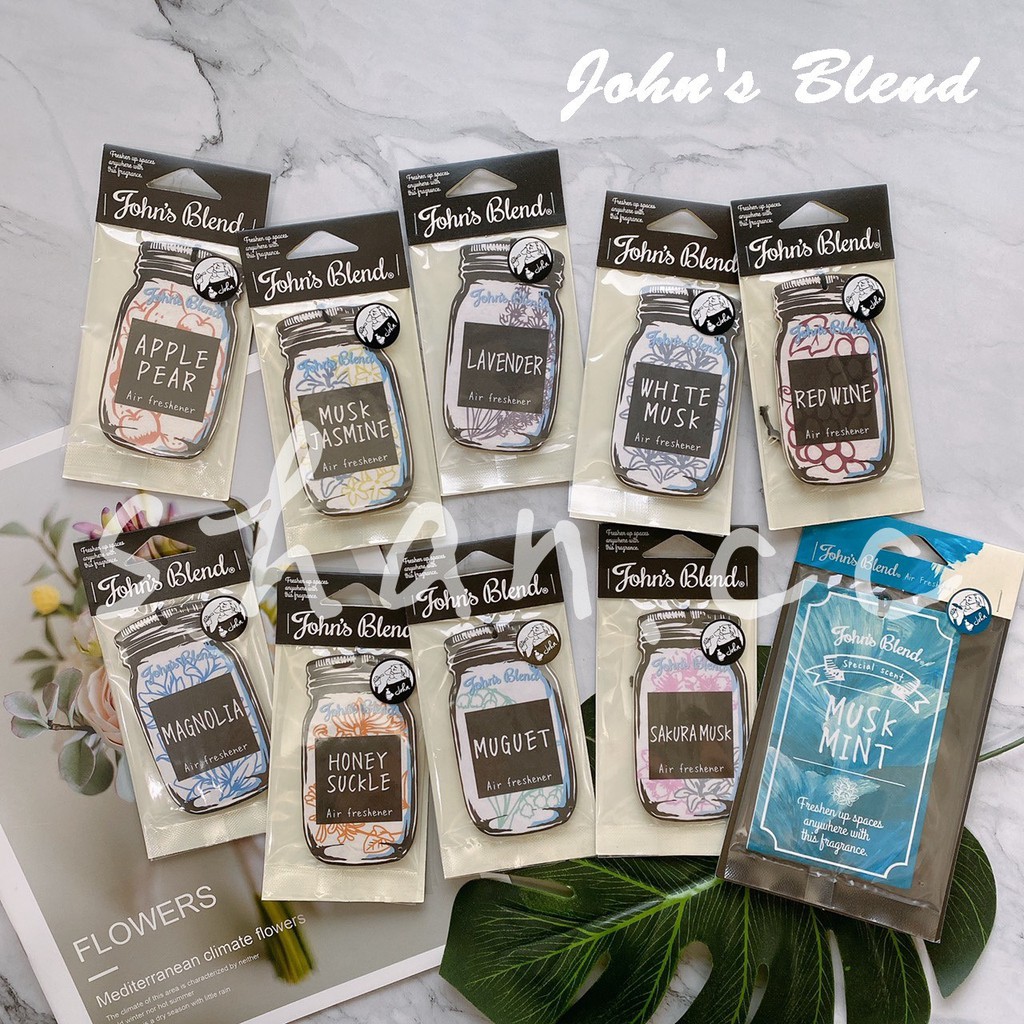 現貨 John S Blend 日本香氛片香氛掛片居家車用掛片室內芳香片室內車用香氛片香香片擴香片 蝦皮購物