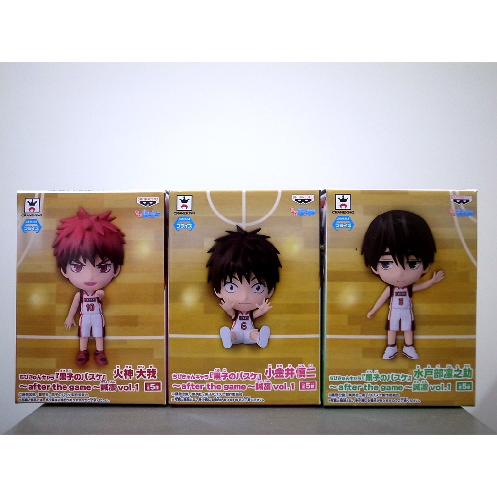 Banpresto 景品q版公仔影子籃球員火神大我 小金井慎二 水戶部凜之助全新日版黑子的籃球黏土人一番賞 蝦皮購物