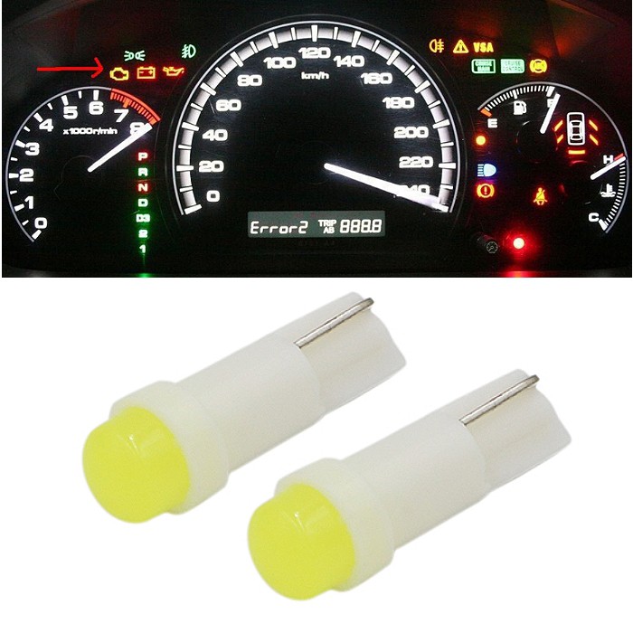 308A036  T5 COB白光單入  新版 汽車儀表燈 指示燈 12V 儀表板 儀錶板 背光燈 LED 燈泡