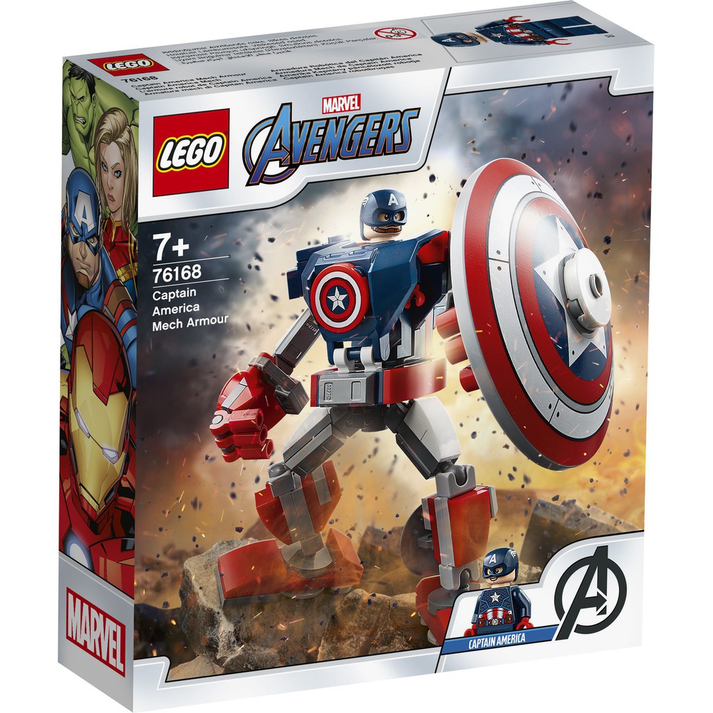 【台南 益童趣】LEGO 76168 超級英雄系列 美國隊長機甲 Captain America Mech Armor