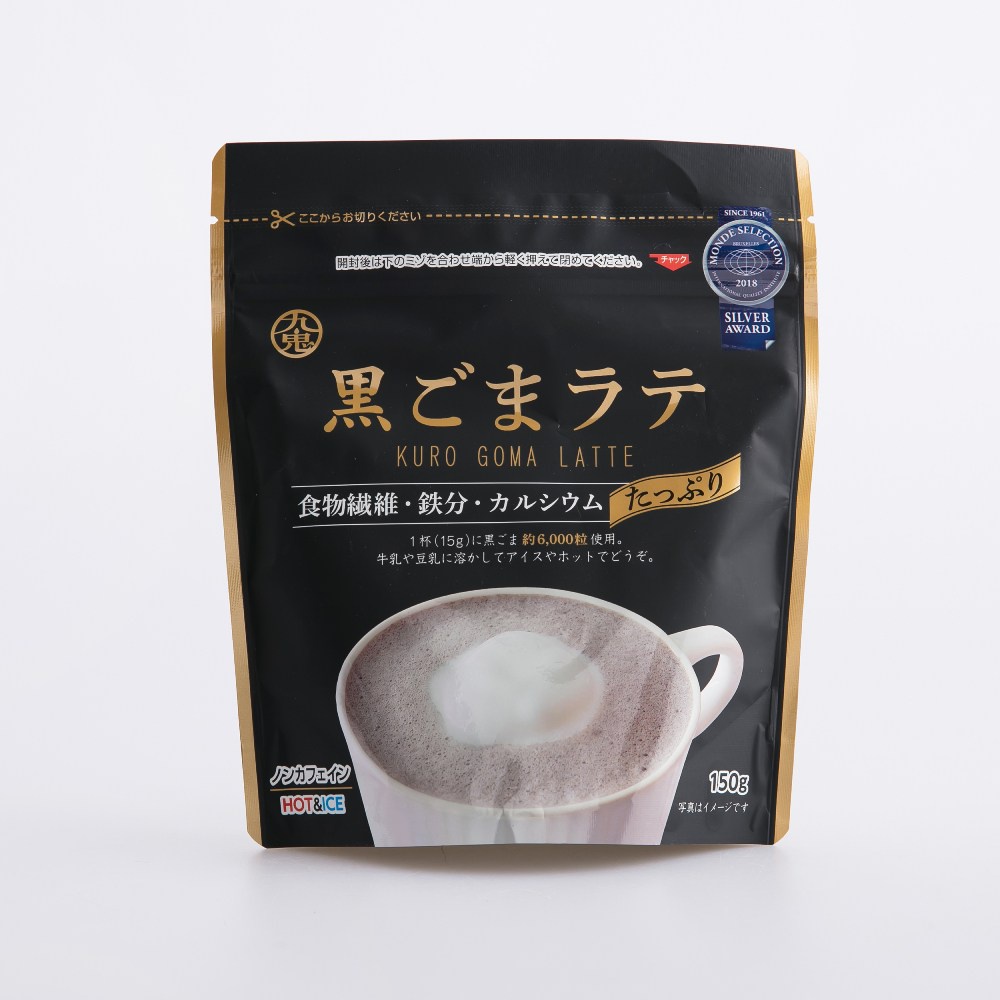 日本九鬼黑芝麻拿鐵沖泡飲料 150g