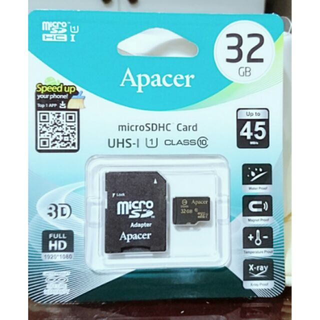 Apacer 32GB Mico SD 高速class10 SDHC