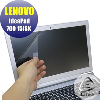 【EZstick】Lenovo Ideapad 700 15isk 靜電式筆電LCD液晶螢幕貼 (鏡面防汙)