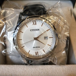 星辰 光動能城市男錶 CITIZEN Eco-Drive(銀/40mm AW1236-11A)情侶錶 情人節禮物 小牛皮