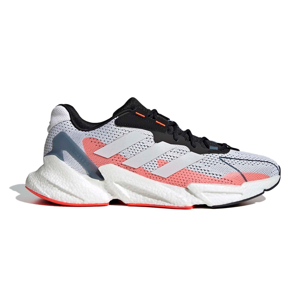 Adidas X9000L4 M 男女 白紅 電玩 輕量 透氣 網布 運動 慢跑鞋 S23670