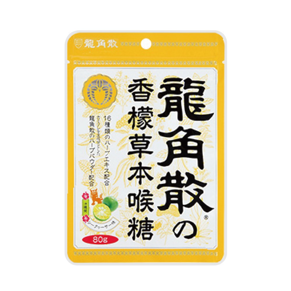 日本 龍角散香檬草本喉糖80g/袋