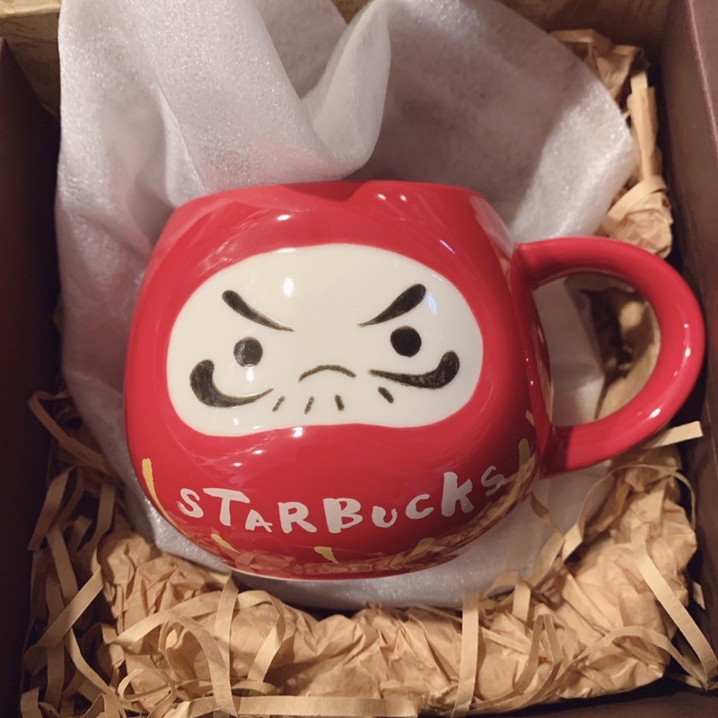 日本 星巴克 Starbucks 達摩 不倒翁 杯子 馬克杯