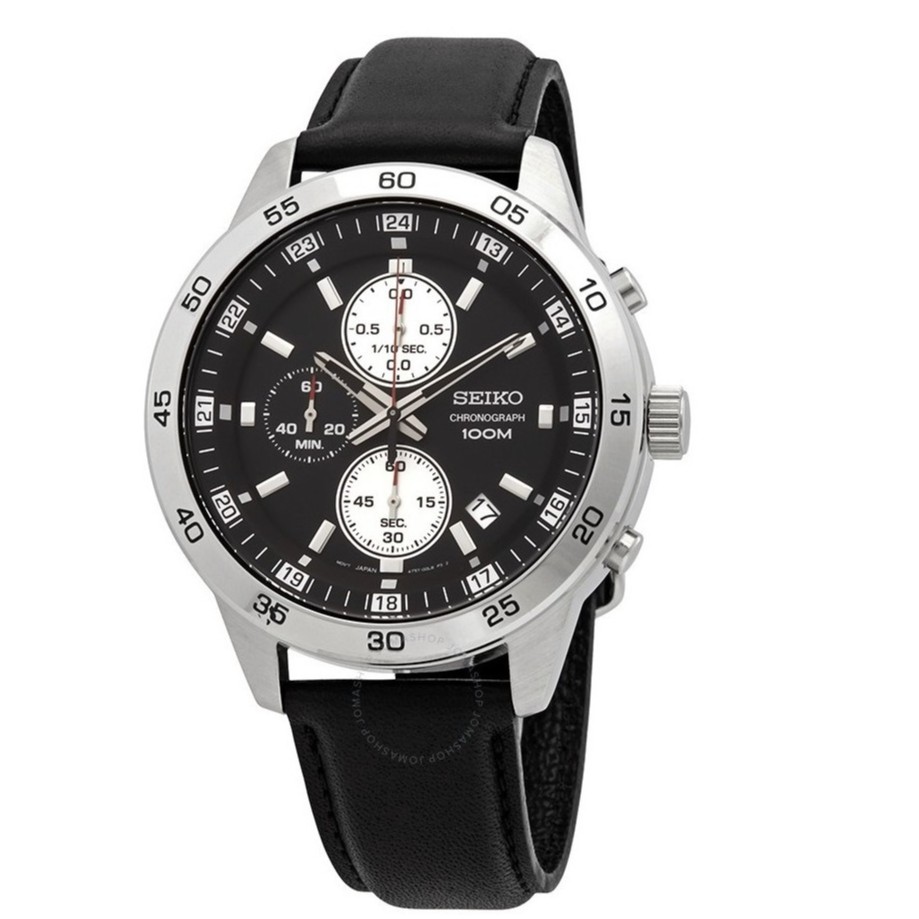 SEIKO 精工  個性競速款的計時皮帶手錶  SKS649P1【Watch On-line Store 】