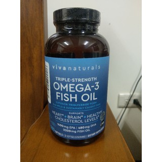 [美國代購] #預購# viva naturals 頂級魚油Omega-3 最高純度 IFOS五顆星認證
