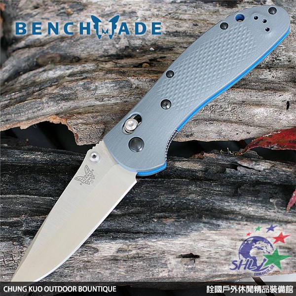 詮國 Benchmade 美國蝴蝶牌 - Griptilian 灰G10柄銀刃折刀 / CPM-20V鋼 - 551-1