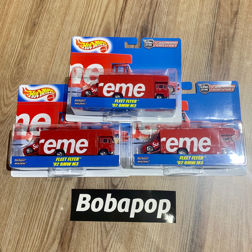 Supreme Hot Wheels Fleet Flyer + 1992 BMW M3 Red 風火輪 現貨 全新