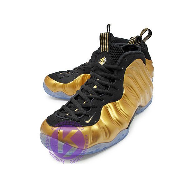 nike air foamposite one metallic gold