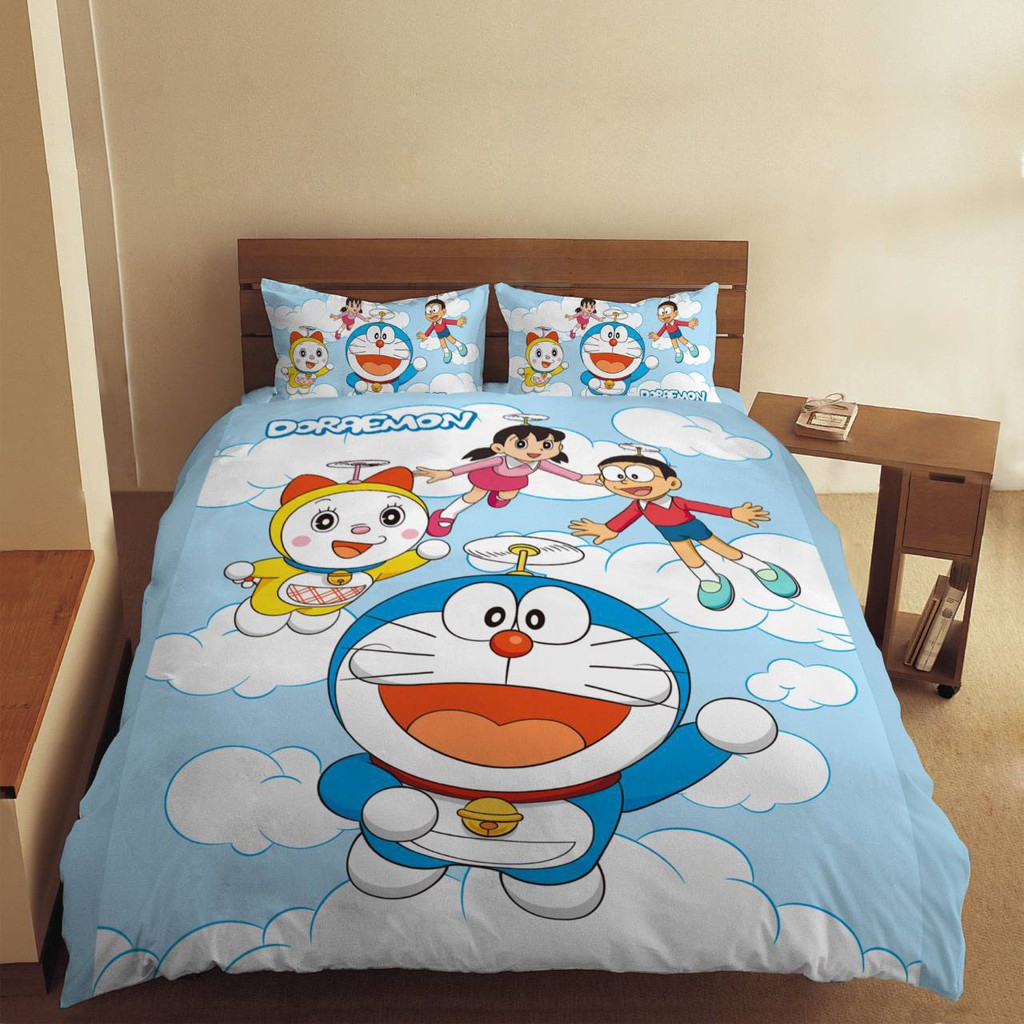 哆啦A夢【飛向天空】床包枕套組 床包被套組 台灣製 正版授權