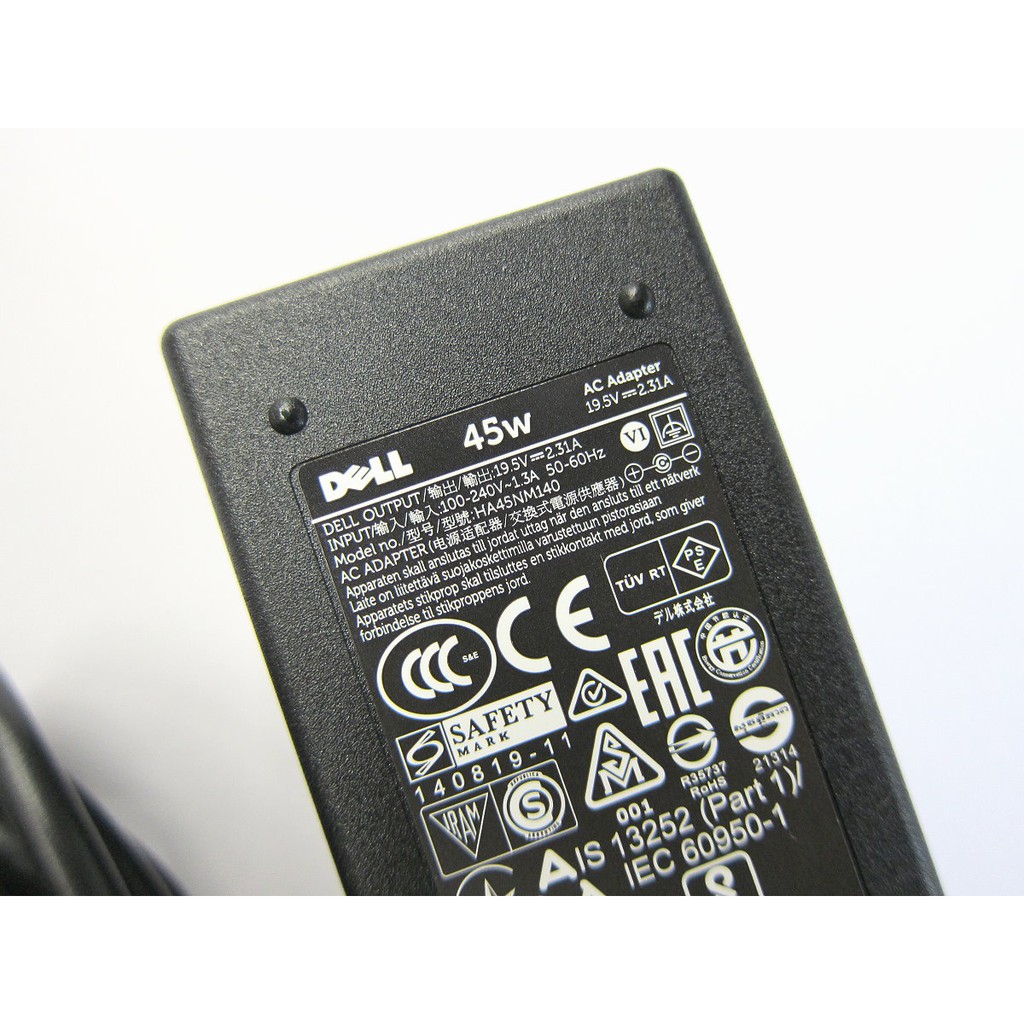 全新dell 原廠19 5v 2 31a 變壓器45w 戴爾小頭帶針ha45nm140 蝦皮購物