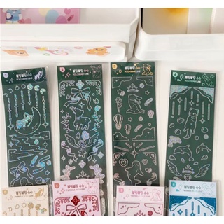 블링블링 슈슈 PLEPLE TWINKLE 咕卡 貼紙 폴꾸 拍立得 裝飾 手帳 追星 拼貼素材 鐳射炫彩透明貼紙