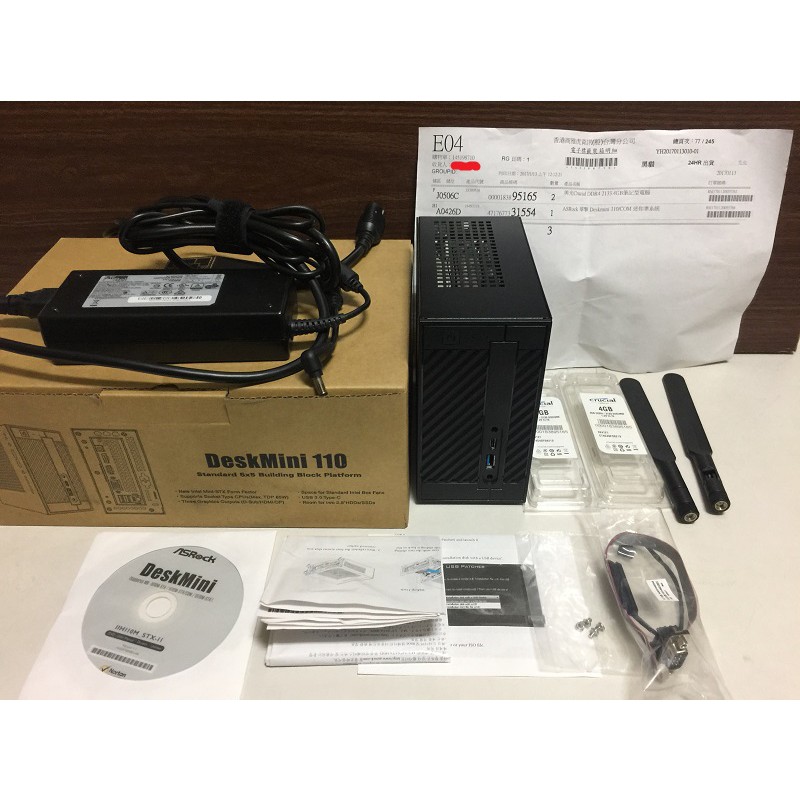 ASRock Deskmini 110 COM 華擎 3年保 G4560 DDR4 8G 準系統 Wifi AC8260