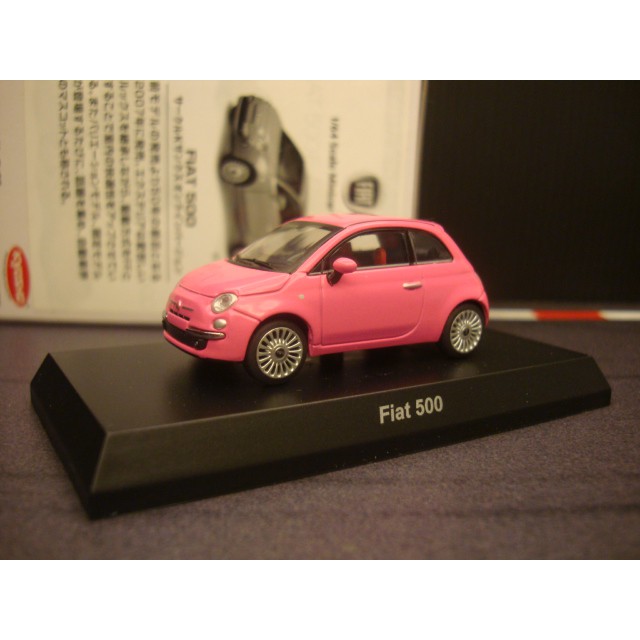 限定版1 64 Kyosho 京商飛雅特fiat 500 粉紅款 蝦皮購物