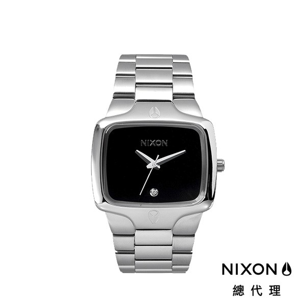 NIXON PLAYER 銀黑 真鑽點綴 鋼錶帶 手錶 男錶 女錶 輕奢穿搭 潮人裝備 潮人態度 禮物首選