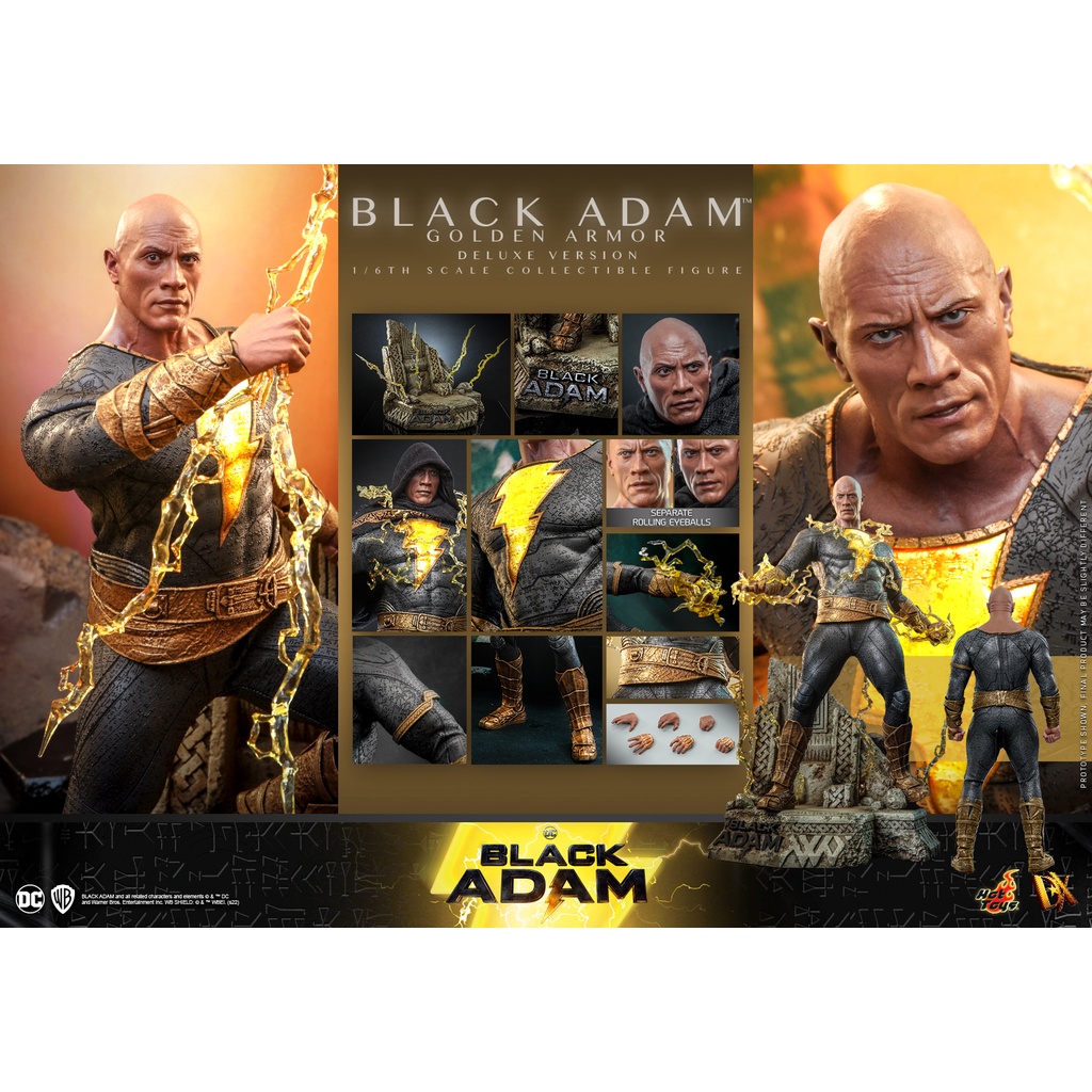 野獸國 Hot Toys – DX29 DX30 DX31 –【 黑亞當 】1/6比例 巨石強森 Black Adam