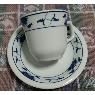 大同瓷器咖啡杯組 陶瓷花茶杯組 早期大同窯