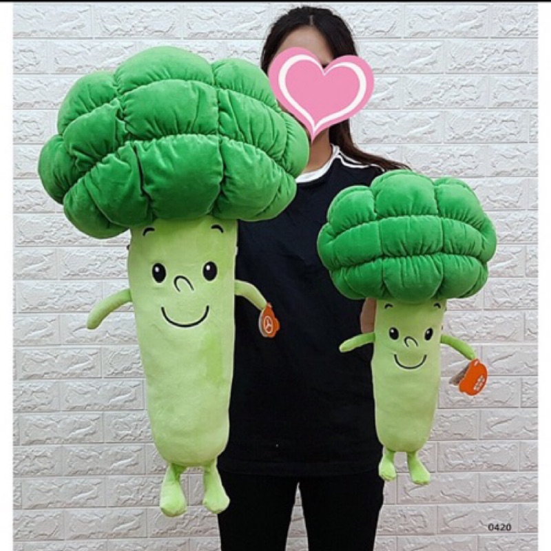 花椰菜 娃娃 微笑款 蔬菜人娃娃 大花椰菜 高約47cm 蔬菜造型 花椰菜大娃娃 花椰菜 娃娃 微笑款 蔬菜人娃娃
