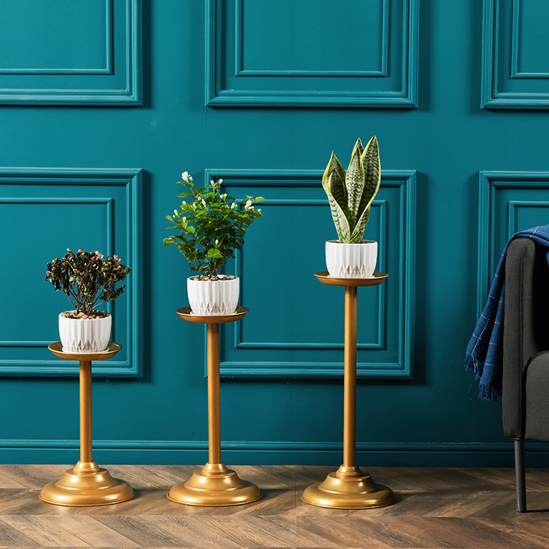 客廳鐵藝落地花架子北歐现代簡約室内花架綠蘿吊兰盆栽多肉架盆景裝飾架鐵藝蠟燭臺台式花架 蝦皮購物