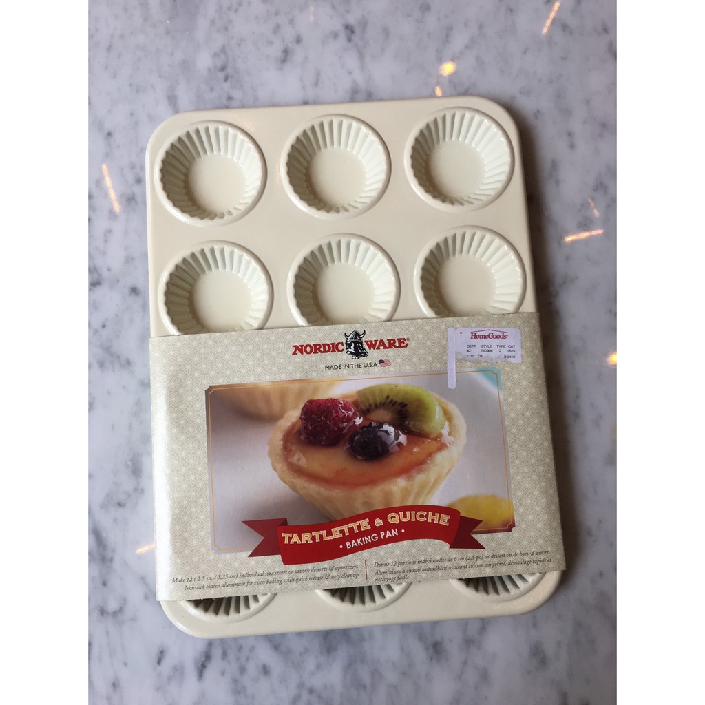 美國 Nordic Ware 12連塔模烤盤 水果塔 美國製 蛋糕模 造型模具 特殊模具 立體感超棒 蝦皮購物