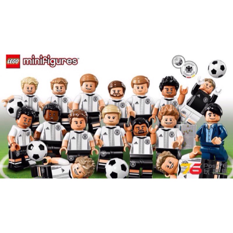 LEGO Minifigares(71014) 足球歐洲隊人偶組