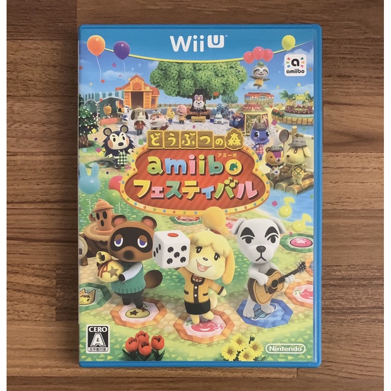 WiiU Wii U 動物之森 動物森友會 Amiibo慶典 正版遊戲片 原版光碟 純日版 二手片 中古片 任天堂