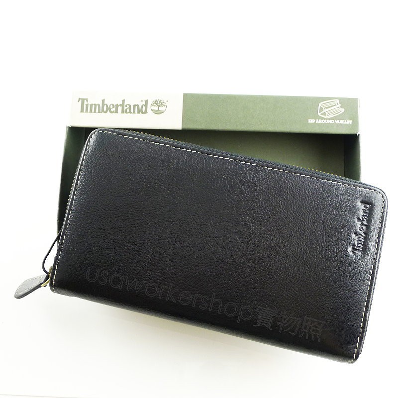 🇺🇸Timberland專櫃正品🇺🇸美國Timberland 全拉鍊附零錢袋長夾附提袋  男用 男生 長皮夾