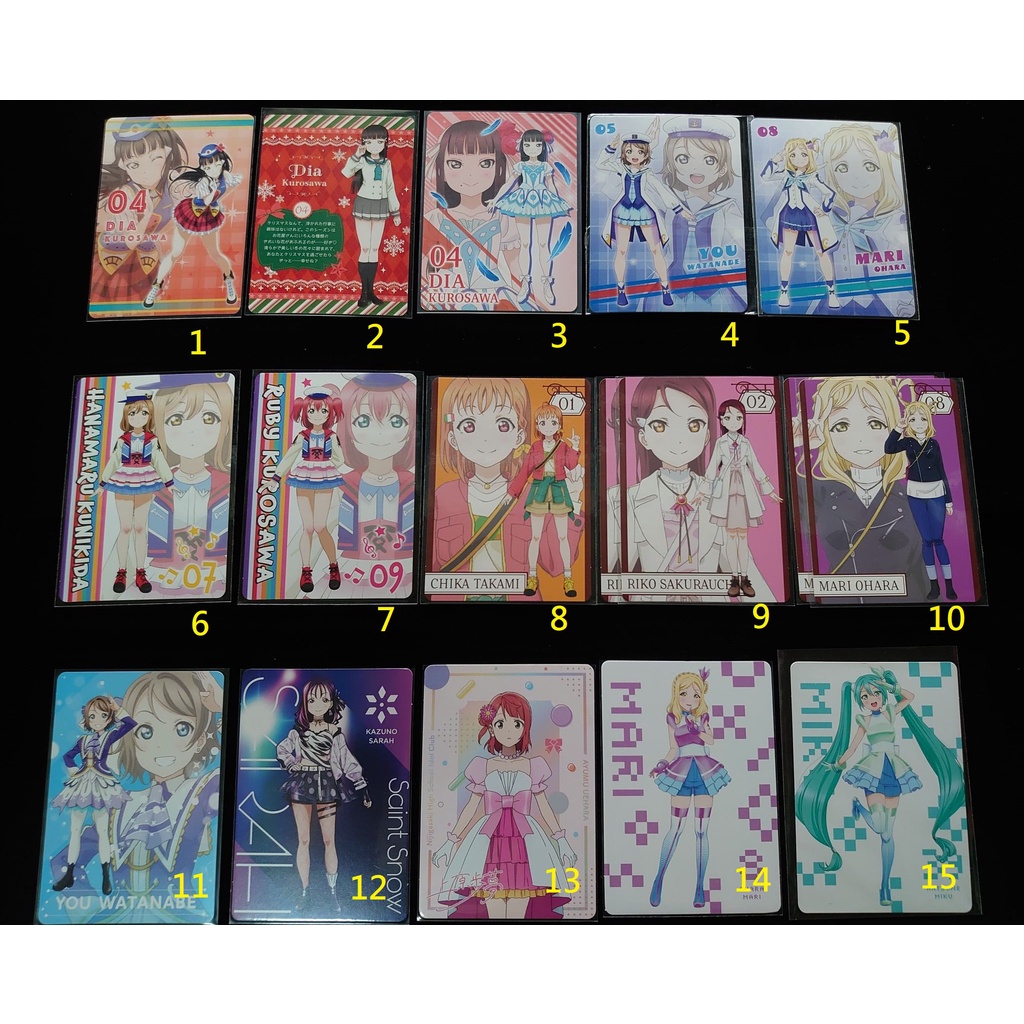 [可換] LoveLive CD專輯小卡 初回特典 成員小卡 Loveca+ Aqours 虹咲學園 聖良曜梨子露比花丸