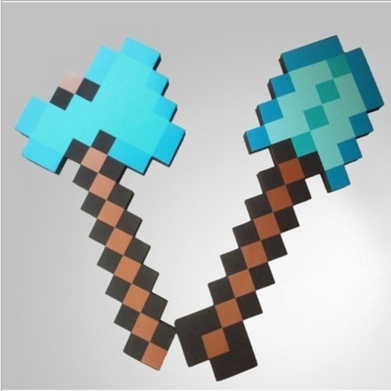 新的minecraft Figure Toys Minecraft劍斧鏟槍eva模型遊戲模型 蝦皮購物