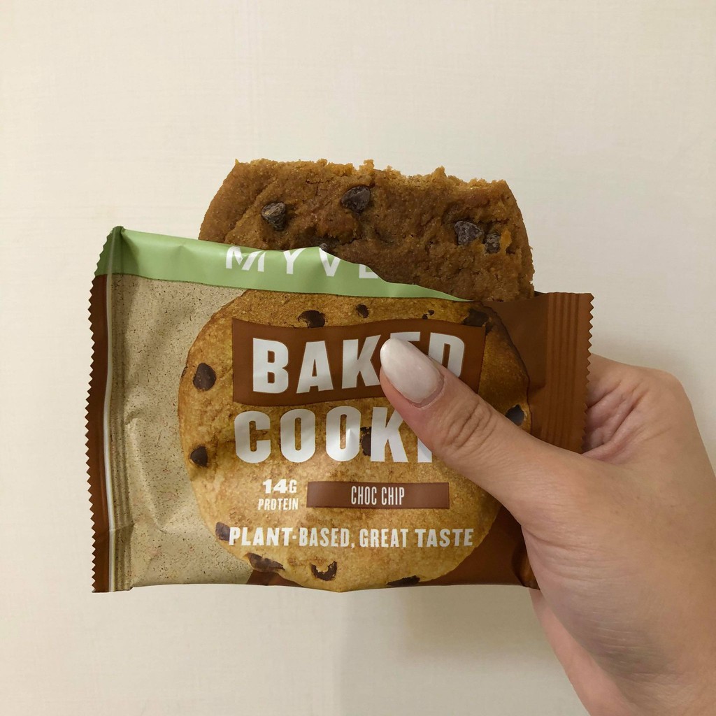 Myprotein 原味 純素 高蛋白烘焙餅乾 Choc Chip baked cookie 素食點心 vegan 重訓