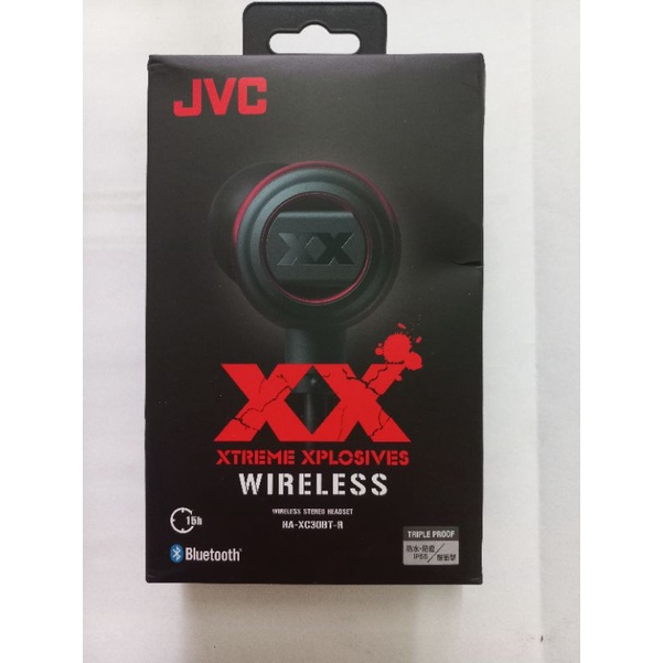 ‘’全新品最低價‘‘別間找不到’’JVC HA-XC30BT-R 魅力紅 無線藍芽立體聲耳機/運動/頸掛/防水/重低音