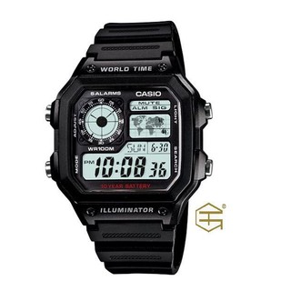 【天龜】 CASIO 十年電力世界時間錶款 AE-1200WH-1A