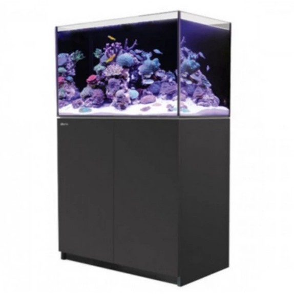 【魚店亂亂賣】Red Sea紅海REEFER 250海水超白玻璃珊瑚礁岩套缸90X50X53cm(黑色)提問享折扣