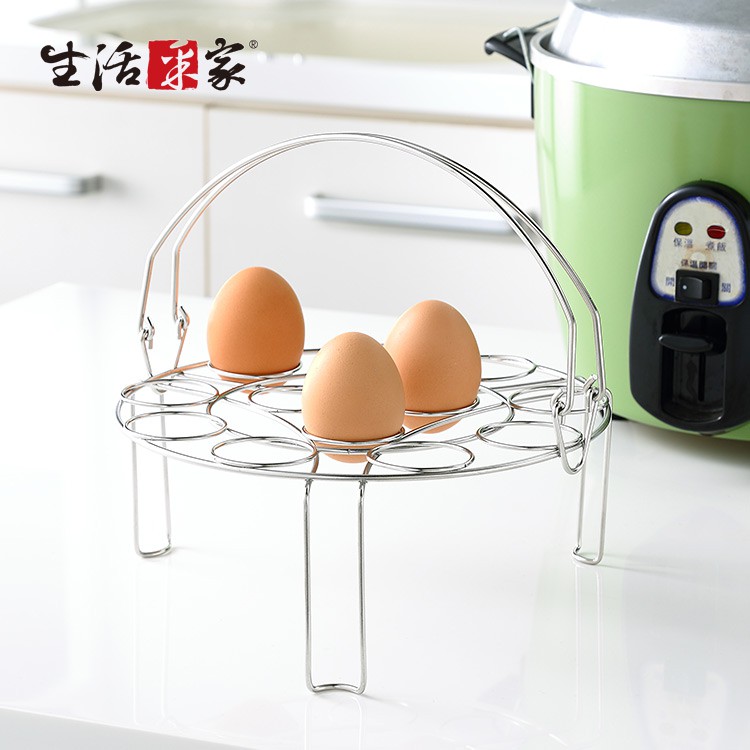 【免運費】蒸蛋架 台灣製 304不鏽鋼 廚房 菜盤隔熱墊 收納置物架#27263