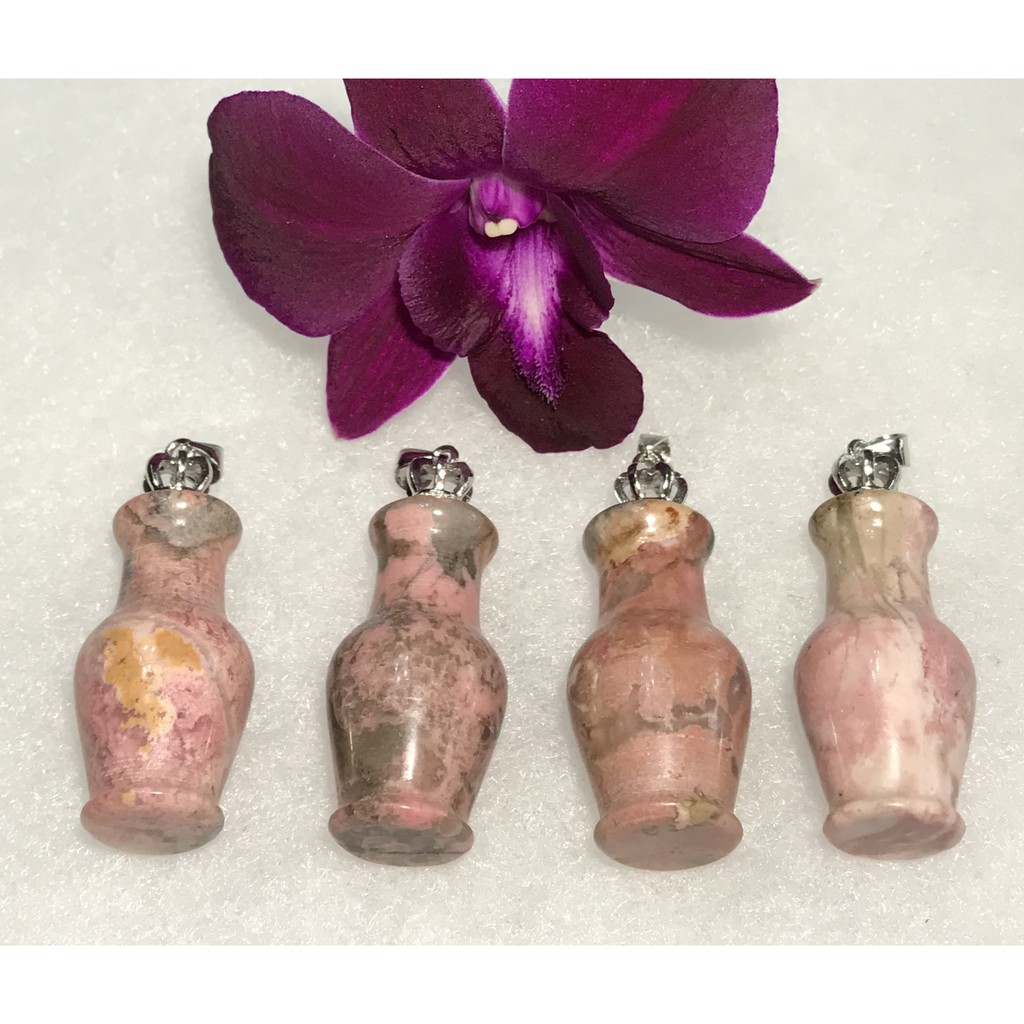 天然薔薇輝花瓶皇冠扣頭吊墜 附皮繩 任選 蝦皮購物