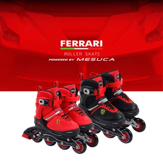 【Ferrari 法拉利】鋁合金底座專業可調式兒童直排輪鞋(全新商品.包裝凹損出清)可以接受再下單 L號(39-43號)