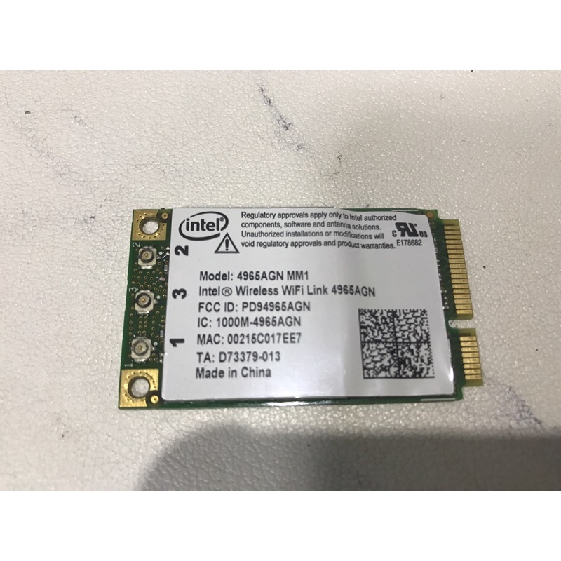 Intel wifi 無線網卡 4965AGN MM1