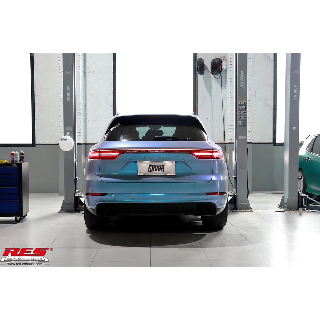 【RES排氣管】Porsche Cayenne 系列 不鏽鋼 鈦合金 電子閥門 當派 中尾段  JK 總代理 車宮