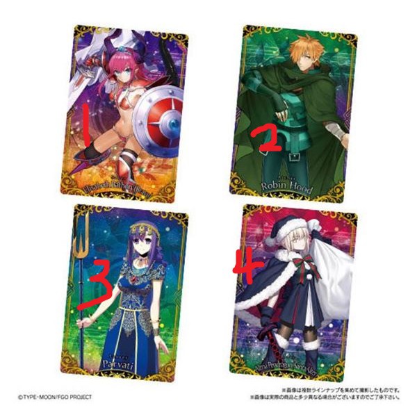 現貨 日版 Fate Grand Order FGO Vol.5 威化餅卡 R卡 童謠 聖誕 黑傻 收藏卡