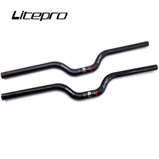 Litepro Bicycle M 折疊車把自行車碳纖維零件適用於 Brompton 25.4 x 580mm 燕子車把