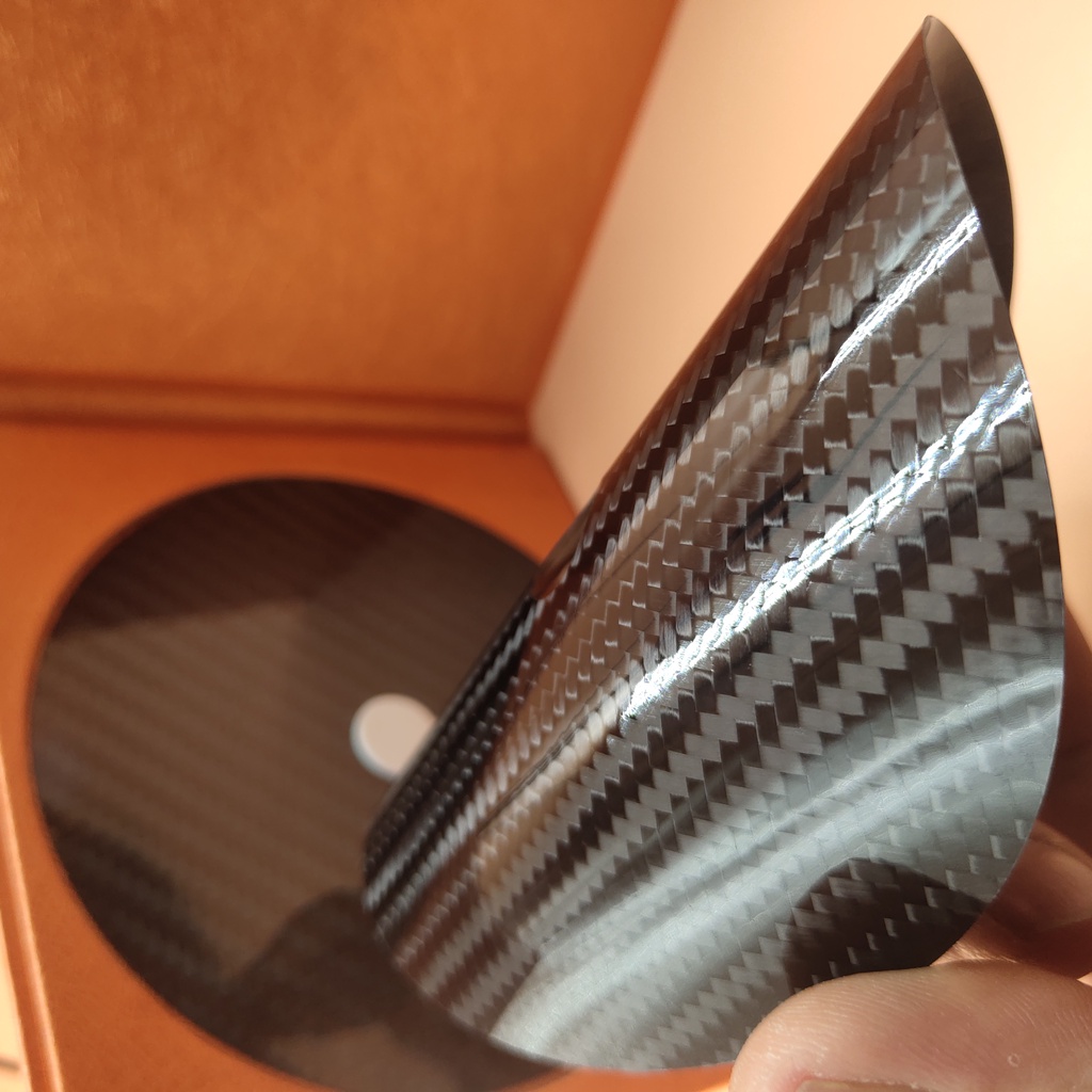 碳纖維CD轉盤墊片 DVCD超薄調音墊減震板避震墊片 HIFI音響DVD轉盤機壓墊 CD伴侶 CD碟鎮