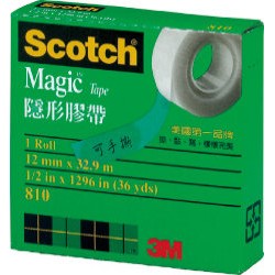 【文具通】3M Scotch 810 811 600 透明膠帶 隱形膠帶 補充包