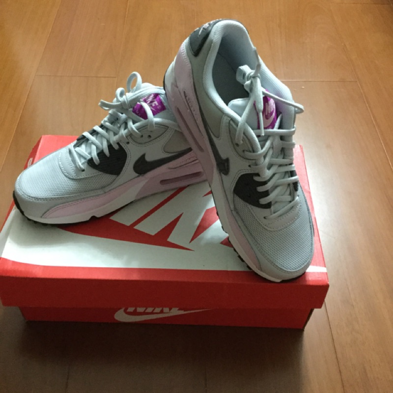 NIKE AIR MAX 90 ESSENTIAL  女生慢跑鞋 白粉色