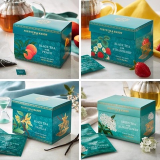 [英國] Fortnum & Mason (F&M) 皇家御用茶 絲綢茶包款 15茶包/盒 水果紅茶 水果綠茶