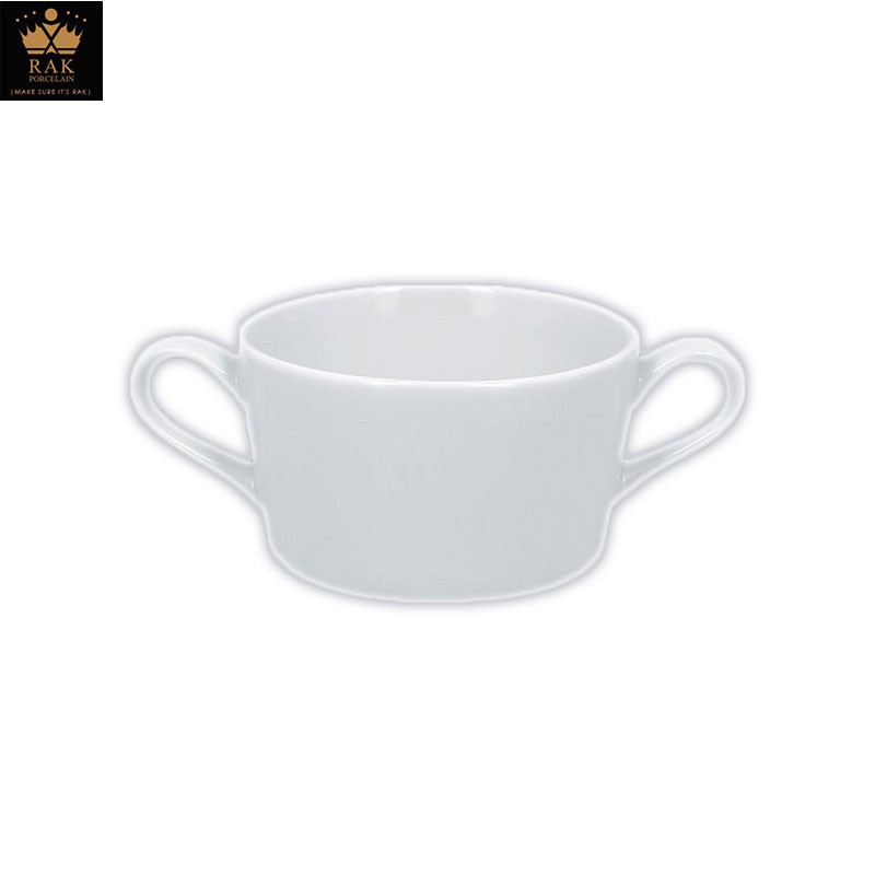 【RAK Porcelain】ACCESS 簡約經典系列 300cc 雙耳湯碗  陶瓷碗 300ml